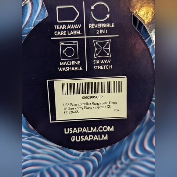 USA Palm Reversible Jacket/Coat Pullover NWT size XS - Picture 3 of 5